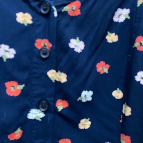 - Madewell Blue Top With Floral Print - Picture 3 of 5